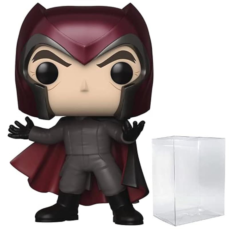 POP Marvel: X-Men 20th Anniversary - Magneto Funko Pop! Vinyl Figure (Bundled with Compatible Pop Box Protector Case), Multied, 3.75 inches Funko Action Figures