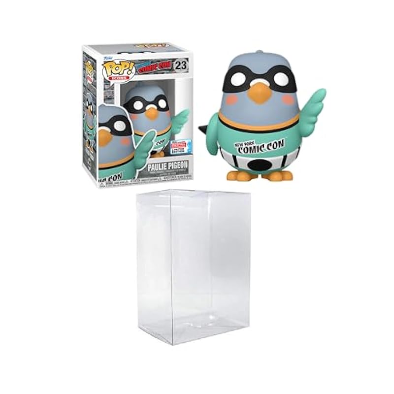 Bobbleheads Funko Funko Pop! Icons: New York Comic Con - Paulie Pigeon 2023 Fall Convention Limited Edition Bundled with a Byron's Attic Protector