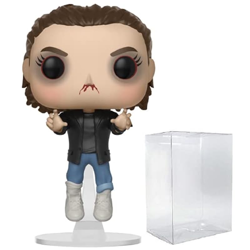Action Figures Funko POP [Stranger Things - Punk Eleven Elevated Funko Vinyl Figure (Bundled with Compatible Box Protector Case), Multi, 3.75 inches