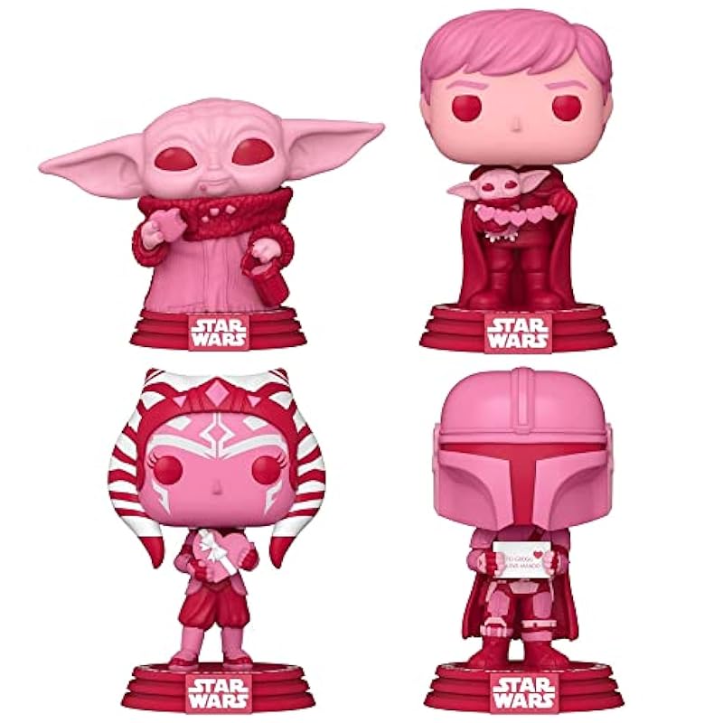 Star Wars Valentines Funko Pop! Complete Set (4) Funko Action Figures