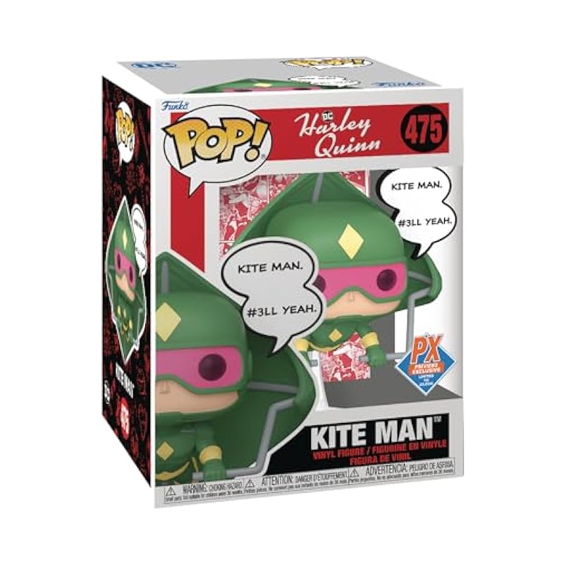 San Diego 2024 Previews Exclusive Pop! Premium DC Heroes: Kite Man Vinyl Figure Toy Parachute Figures Funko