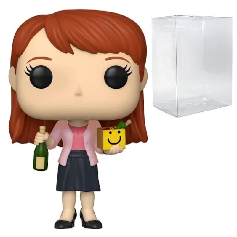 Funko The Office - Erin Hannon with Happy Box & Champagne Pop! Vinyl Figure (Bundled with Compatible Pop Box Protector Case) Bobbleheads Funko