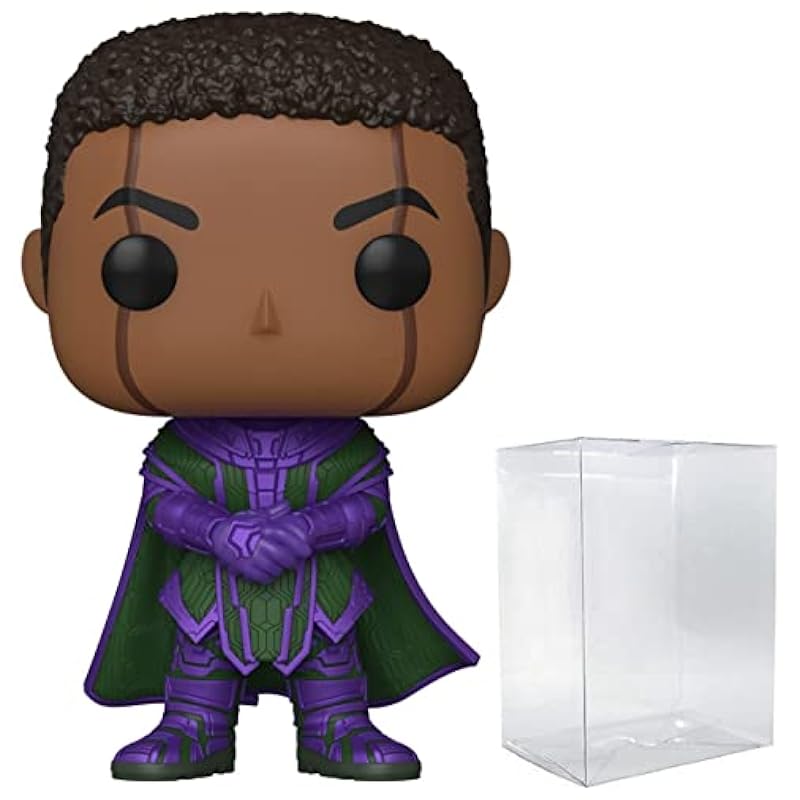 POP Marvel: Ant-Man and The Wasp: Quantumania - Kang Funko Vinyl Figure (Bundled with Compatible Box Protector Case), Multi, 3.75 inches Funko Bobbleheads