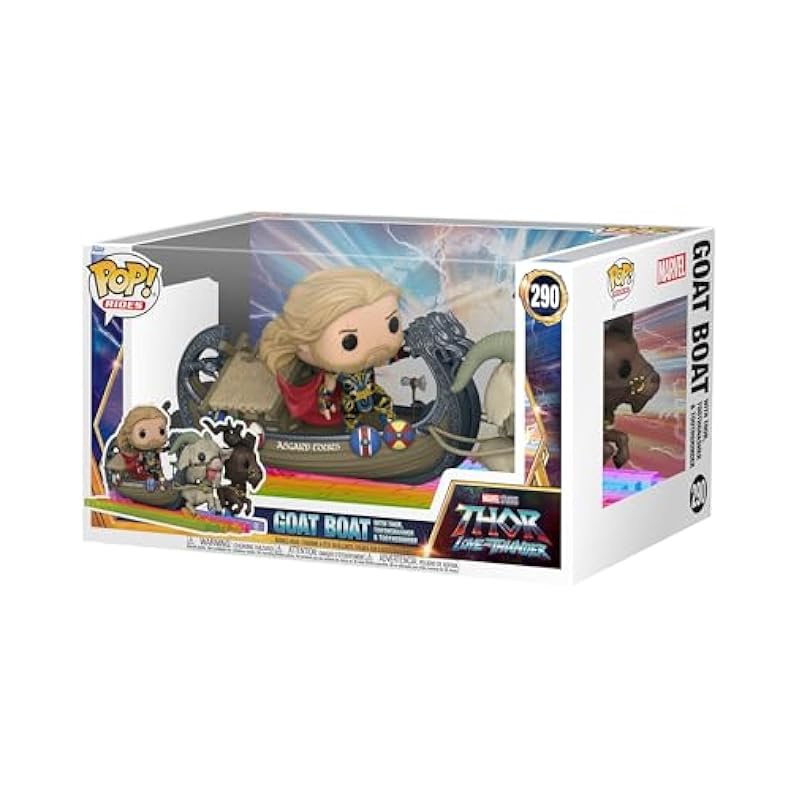 Funko Pop! Ride Super Deluxe: Marvel's Thor: Love and Thunder - The Goat Boat Action Figures Funko