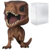 Funko Bobbleheads POP Jurassic Park - Tyrannosaurus Rex [T-Rex] Funko Vinyl Figure (Bundled with Compatible Box Protector Case) Multi 3.75 inches