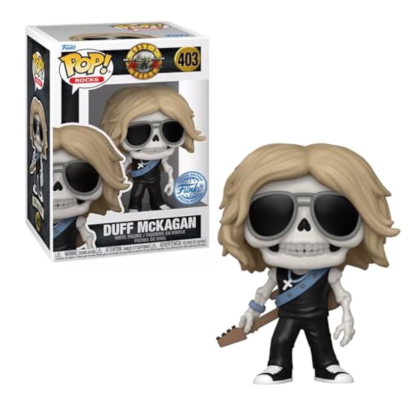 Funko Pop! Rocks: Duff McKagan (Skeleton) Vinyl Figure, 3.8 Inches, Exclusive Funko Bobbleheads