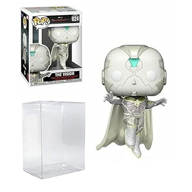 Funko The Vision Pop #824 Pop TV: Wanda Vision Vinyl Figure (Bundled with EcoTek Protector to Protect Display Box) Action Figures
