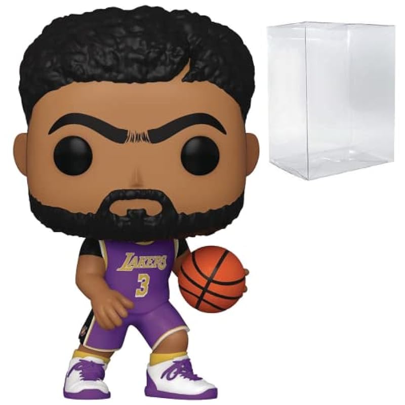 Bobbleheads Funko Funko NBA: Lakers - Anthony Davis (Purple Jersey) Pop! Vinyl Figure (Bundled with Compatible Pop Box Protector Case)