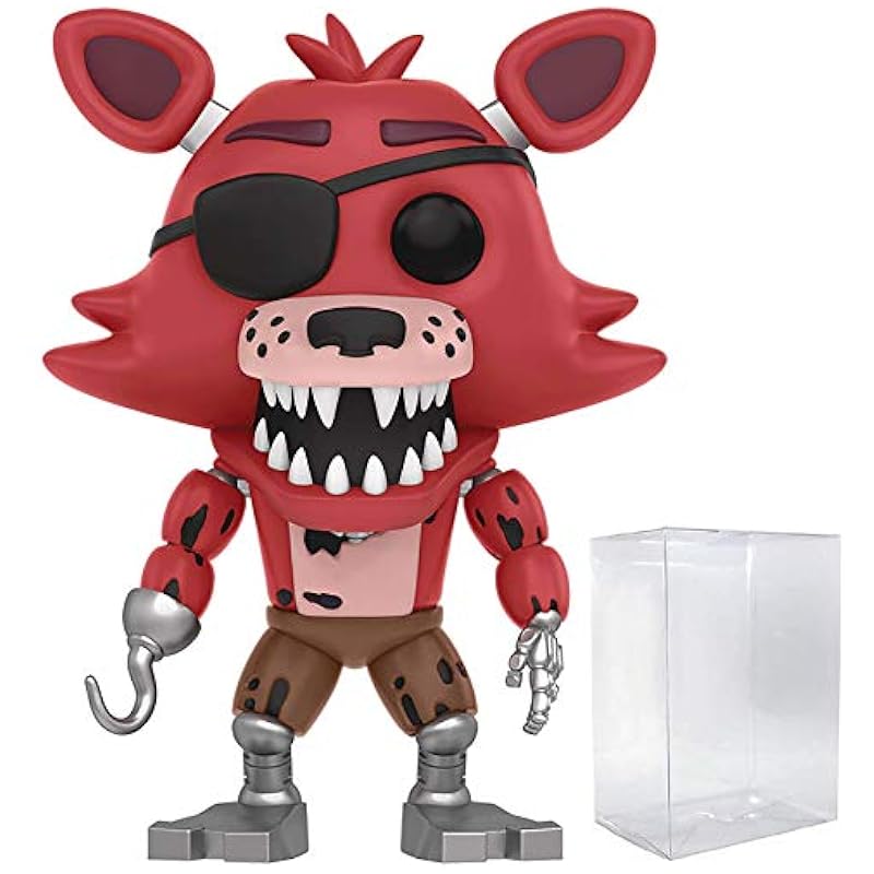 POP Five Nights at Freddy's - Foxy The Pirate Funko Pop! Vinyl Figure (Bundled with Compatible Pop Box Protector Case), Multied Funko Bobbleheads