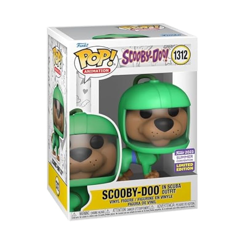 Funko Pop! Scooby-Doo in Scuba Outfit Summer Convention Exclusive Multi Figure #1312 Funko Bobbleheads