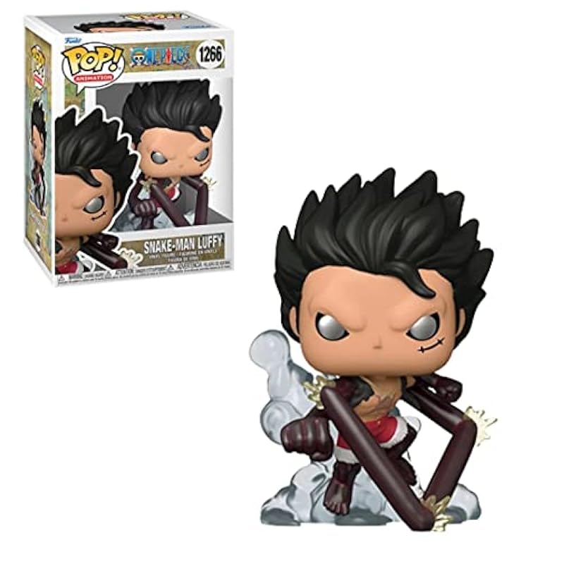 POP One Piece - Snake-Man Luffy Funko Vinyl Figure (Bundled with Compatible Box Protector Case), Multi, 3.75 inches Action Figures Funko
