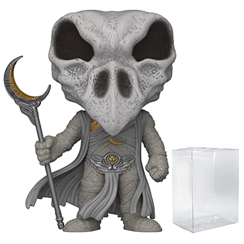 Funko POP Marvel: Moon Knight - Khonshu Funko Vinyl Figure (Bundled with Compatible Box Protector Case), Multi, 3.75 inches Action Figures