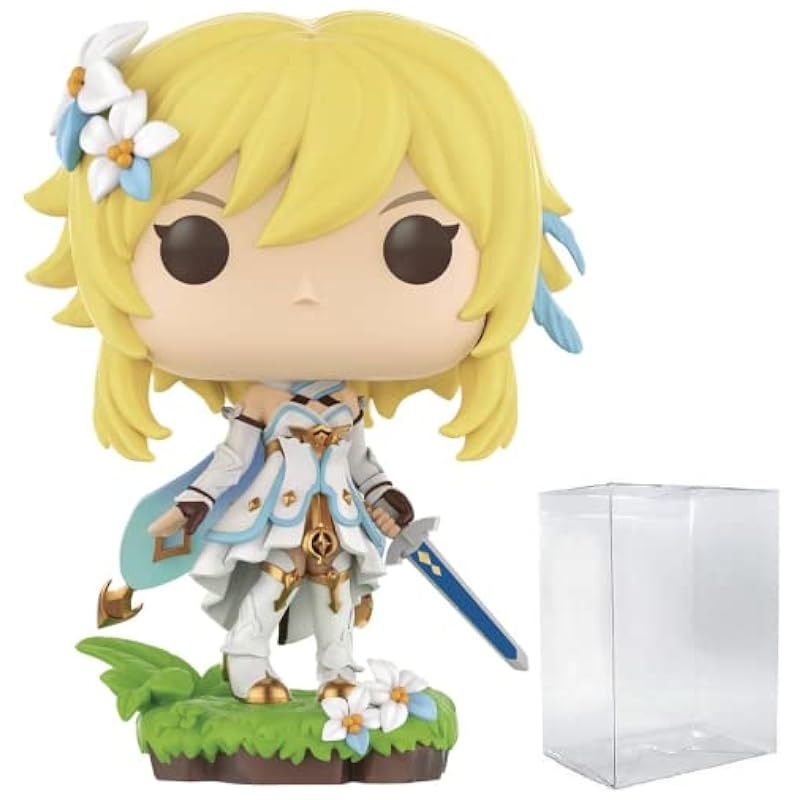 POP Genshin Impact - Lumine Funko Vinyl Figure (Bundled with Compatible Box Protector Case), Multi, 3.75 inches Action Figures Funko