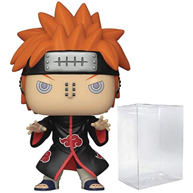 POP Naruto Shippuden - Pain Funko Pop Vinyl Figure (Bundled with Compatible Pop Box Protector Case), Multi, 3.75 inches Bobbleheads Funko