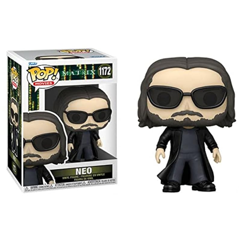 Funko The Matrix Resurrections - Neo Pop! Vinyl Figure (Bundled with Compatible Pop Box Protector Case) Bobbleheads Funko