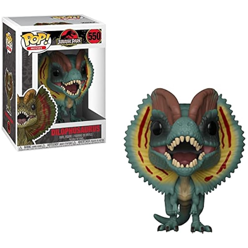 Funko Pop! Movies: Jurassic Park - Dilophosaurus (Styles May Vary) Collectible Figure Green Funko Action Figures