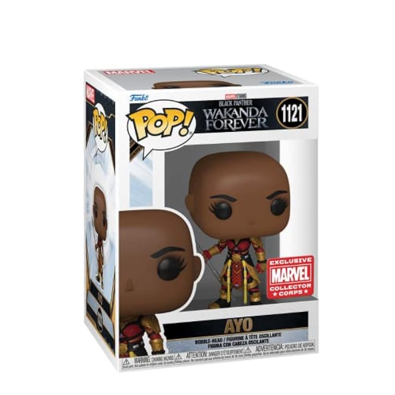 Bobbleheads Funko Pop! Funko Wakanda Forever Marvel Collector Corps Exclusive AYO #1121 w/ Free Arcylic Case