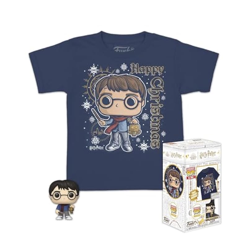 Funko Pocket Pop! & Tee: Harry Potter - Holiday Harry - Kids L Large Funko Tops, Tees & Shirts
