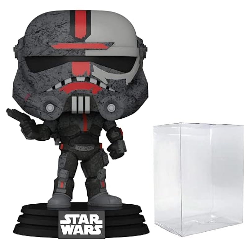 POP Star Wars: Bad Batch - Hunter Funko Vinyl Figure (Bundled with Compatible Box Protector Case), Multied, 3.75 inches Funko Bobbleheads