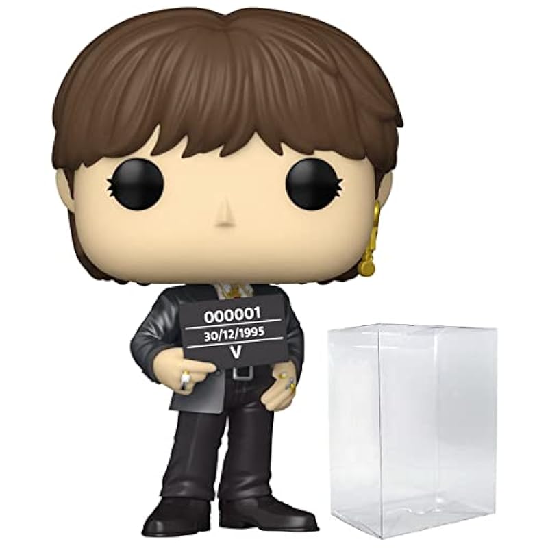 POP Rocks: BTS Butter - V Funko Vinyl Figure (Bundled with Compatible Box Protector Case), Multied, 3.75 inches Funko Action Figures