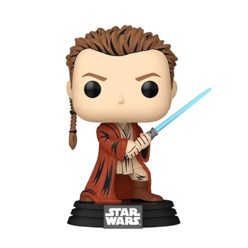 Funko Pop! Star Wars Obi-Wan Kenobi Retro Vinyl Bobblehead Figure, 4.05 inches, The Phantom Menace 25th Anniversary Bobbleheads Funko