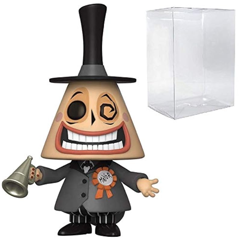 Pop! Disney: The Nightmare Before Christmas - Mayor with Megaphone Bundle with 1 PopShield Pop Box Protector 48181 Action Figures Funko