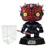 Funko Bobbleheads Visit the Funko Store Funko Pop Protector Bundle – 1 Star Wars Darth Maul #09 Pop Figurine 3.75 Inch with Plastic Protector Case