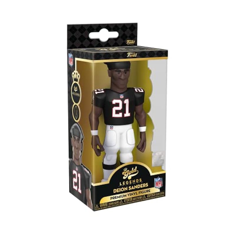 Toys & Game Room Funko Funko Gold Vinyl: NFL Legends: Atlanta Falcons - Deion Sanders, 5" Premium Vinyl Figure, Chance of Chase