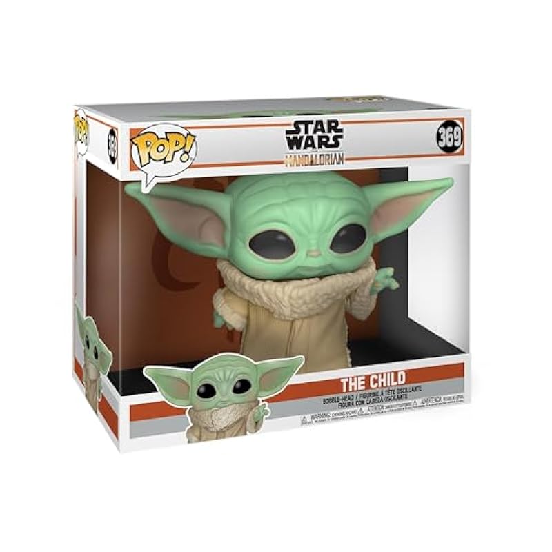 Funo Pop! Jumbo: Star Wars The Mandalorian - The Child, 10" MultiMulticolor Multicolor Funko Action Figures