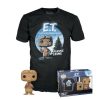 Funko POP! & Tee: E.T.- E.T. with Reeses - Extra Large - (XL) - T-Shirt - Clothes with Collectable Vinyl Figure - Gift Idea - Toys and Short Sleeve Top for Adults Uni Men and Women - Movies Fans One Size Bobbleheads Funko