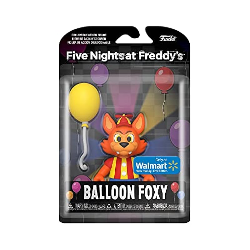 Action Figures Funko Funko Action Figure: Five Nights at Freddy's (FNAF) SB - Balloon Foxy - Collectable Toy - Gift Idea - Official Merchandise - for Boys, Girls, Kids & Adults - Video Games Fans