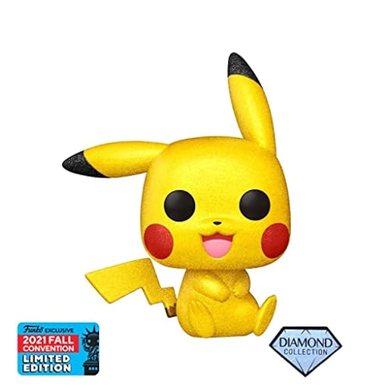 Funko Pop! Games Pokemon Pikachu Waving - Diamond Collection Funko Bobbleheads