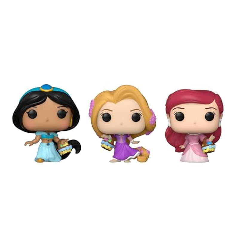 Funko Funko Pocket Pop!: Disney - Easter Jasmine, Rapunzel, & Ariel 3-Pack Bobbleheads