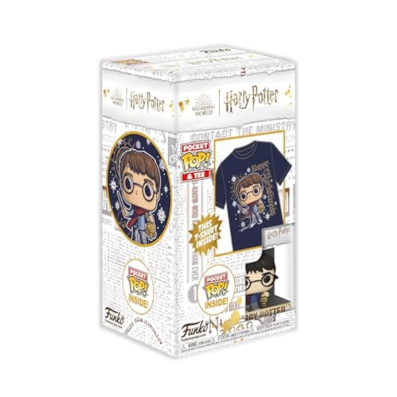 Funko Pocket Pop! & Tee: Harry Potter - Holiday Harry - Kids L Large Funko Tops, Tees & Shirts