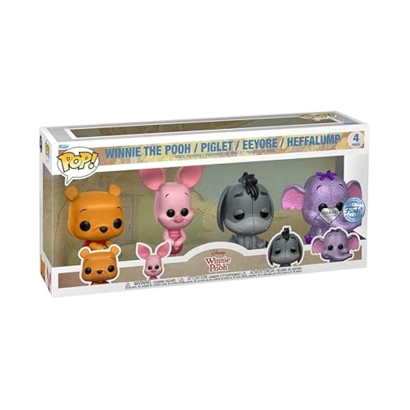 Funko Toy Figures & Playsets Funko Pop! Disney: Winnie The Pooh - Piglet - 4pk - Vinyl Collectible Figure - Gift Idea - Official Merchandise - Toy for Children and Adults - TV Fans - Model Figure for Collectors and Display