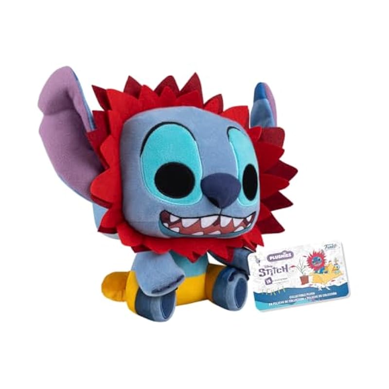 Funko Pop! Plush: Disney Stitch in Costume - The Lion King, Stitch as Simba 7" Stuffed Animals & Teddy Bears Funko