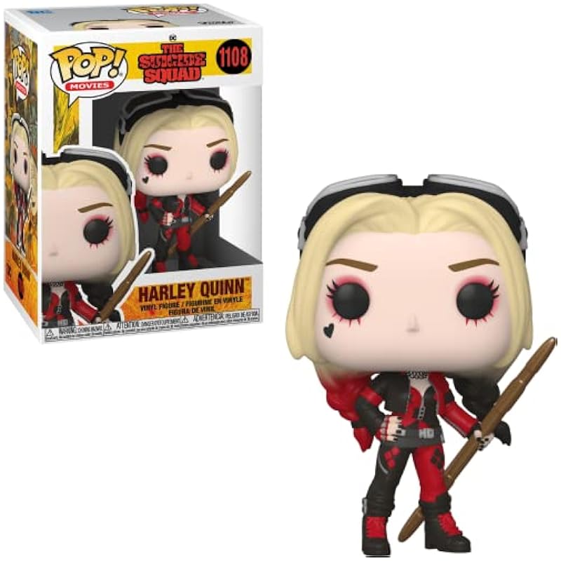 POP Suicide Squad - Harley Quinn (Bodysuit) Funko Pop! Vinyl Figure (Bundled with Compatible Pop Box Protector Case) Multied 3.75 inches Bobbleheads Funko
