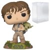 Funko POP Star Wars: The Empire Strikes Back 40th Anniversary - Luke Skywalker Training with Yoda Funko Pop! Vinyl Figure (Bundled with Compatible Pop Box Protector Case), Multied, 3.75 inches Bobbleheads
