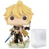 Funko Action Figures POP Genshin Impact - Aether Funko Vinyl Figure (Bundled with Compatible Box Protector Case), Multi, 3.75 inches