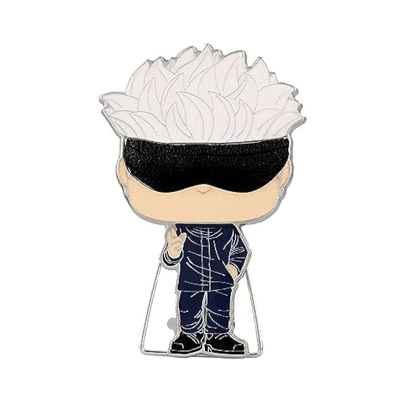 Loungefly POP! Large Enamel Pin Anime: Jujutsu Kaisen - Satoru Gojo Enamel Pins - Cute Collectable Novelty Brooch - for Backpacks & Bags - Gift Idea - Official Merchandise - Anime Fans Novelty Funko