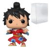 POP One Piece - Luffytaro Luffy in Kimono Funko Pop! Vinyl Figure (Bundled with Compatible Pop Box Protector Case), Multied, 3.75 inches Funko Action Figures