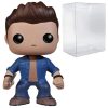 Funko POP Supernatural - Dean Winchester Funko Vinyl Figure (Bundled with Compatible Box Protector Case), Multied, 3.75 inches Action Figures