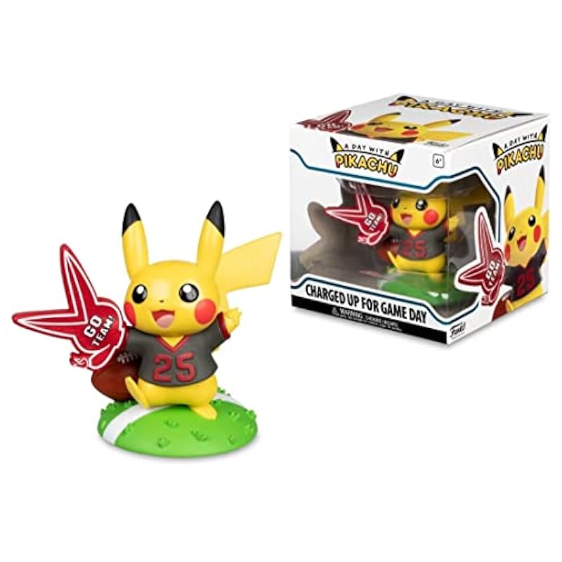 Action Figures Funko A Day with Pikachu Figure - Charged Up for Game Day (September)