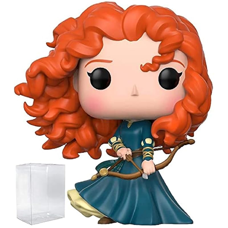 POP Disney Princess: Brave - Merida Funko Pop! Vinyl Figure (Bundled with Compatible Pop Box Protector Case), Multied, 3.75 inches Action Figures Funko