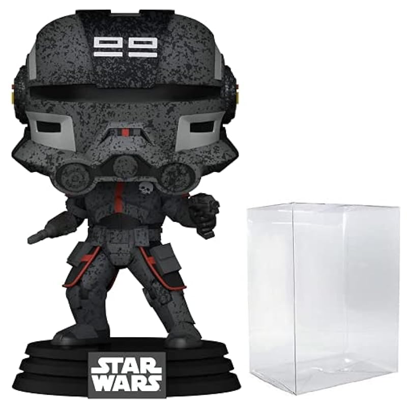 POP Star Wars: Bad Batch - Echo Funko Pop! Vinyl Figure (Bundled with Compatible Pop Box Protector Case) 3.75 inches Funko Bobbleheads
