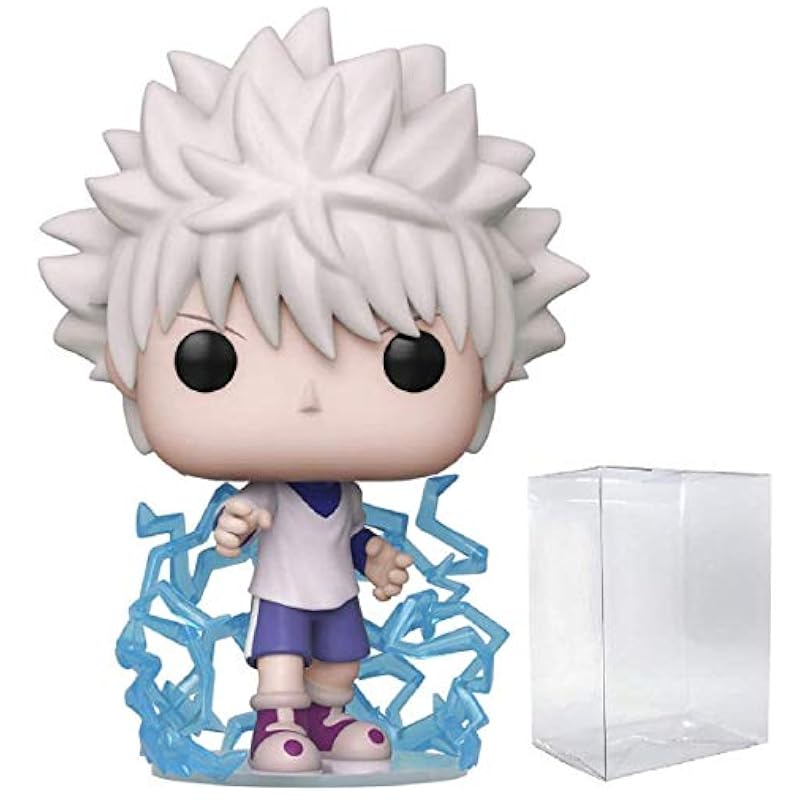 Funko POP Hunter x Hunter - Killua Zoldyck Funko Pop! Vinyl Figure (Bundled with Compatible Pop Box Protector Case), Multi, 3.75 inches Action Figures