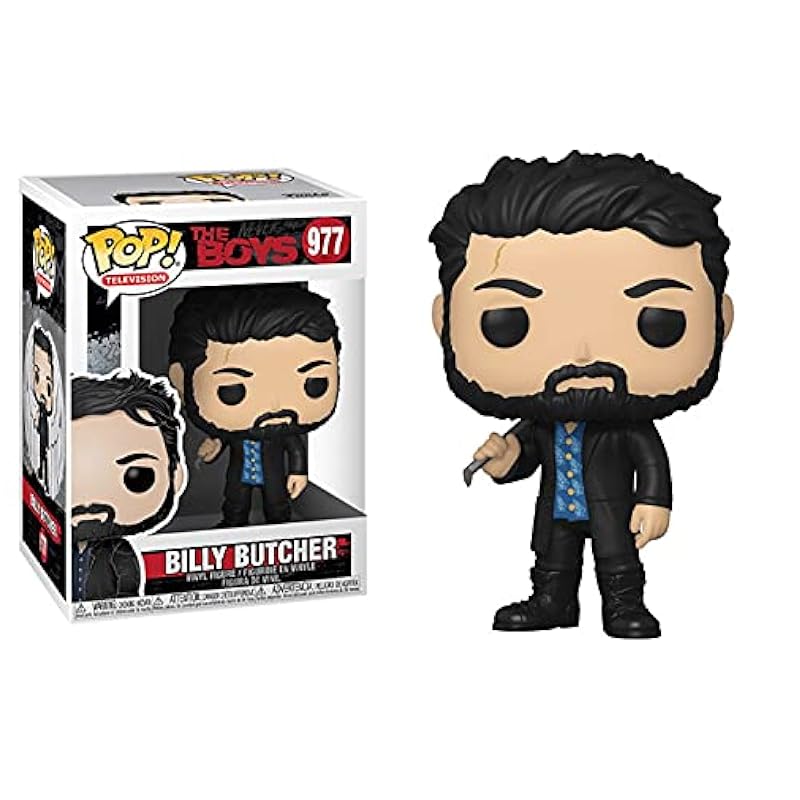 POP The Boys - Billy Butcher Funko Vinyl Figure (Bundled with Compatible Box Protector Case), Multied, 3.75 inches Bobbleheads Funko