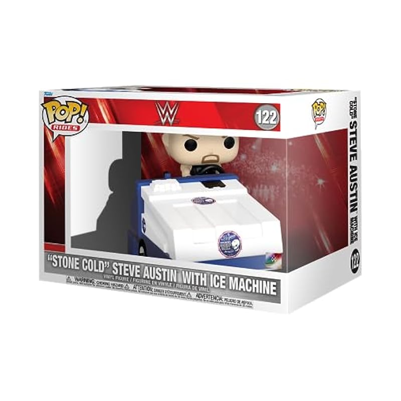 Funko Pop! Ride Super Deluxe: WWE 60th Anniversary - Stone Cold Steve Austin with Zamboni Machine Bobbleheads Funko