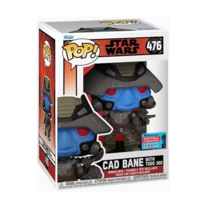 POP Pop! Star Wars: Cad Bane with Todo 360 (2021 Fall Convention Exclusive) Funko Pop! Vinyl Figure (Bundled with Compatible Pop Box Protector Case), 3.75 inches Funko Action Figures