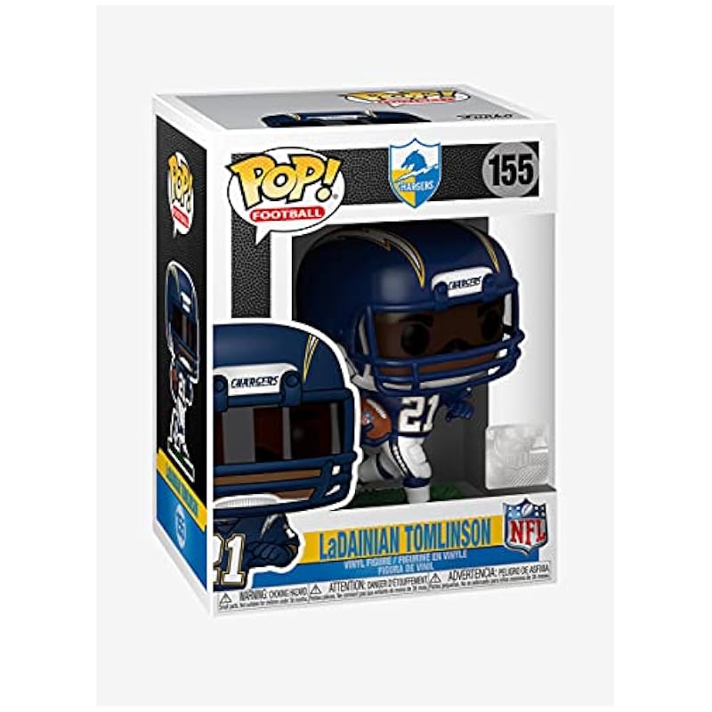 Funko POP NFL: Legends- LaDainian Tomlinson (Chargers), MultiPop! Vinyl, One Size Pop! Vinyl Toys & Game Room Funko